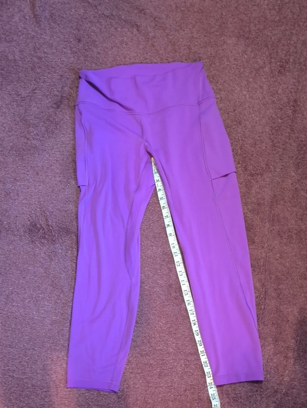 lululemon athletica Purple High-Rise Pocket Leggings